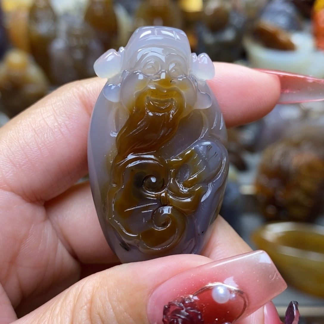 玛瑙/玉髓挂件未镶嵌