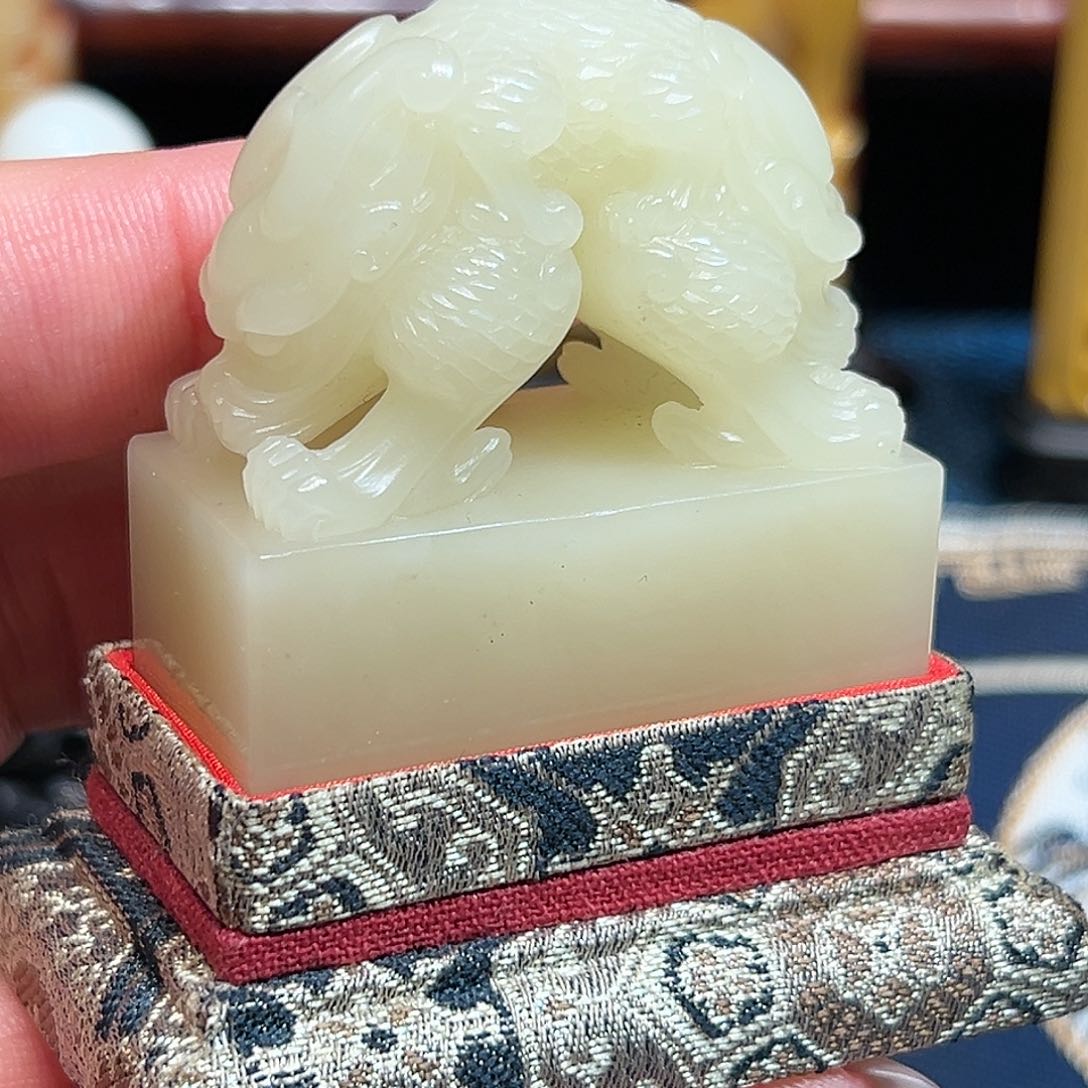 寿山石印石三**舍白芙蓉