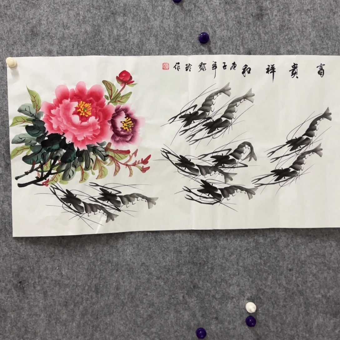 国画黎玲老师画家花鸟山水作品精品