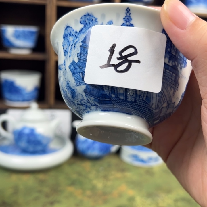 杯开窑浮力山水微瑕18