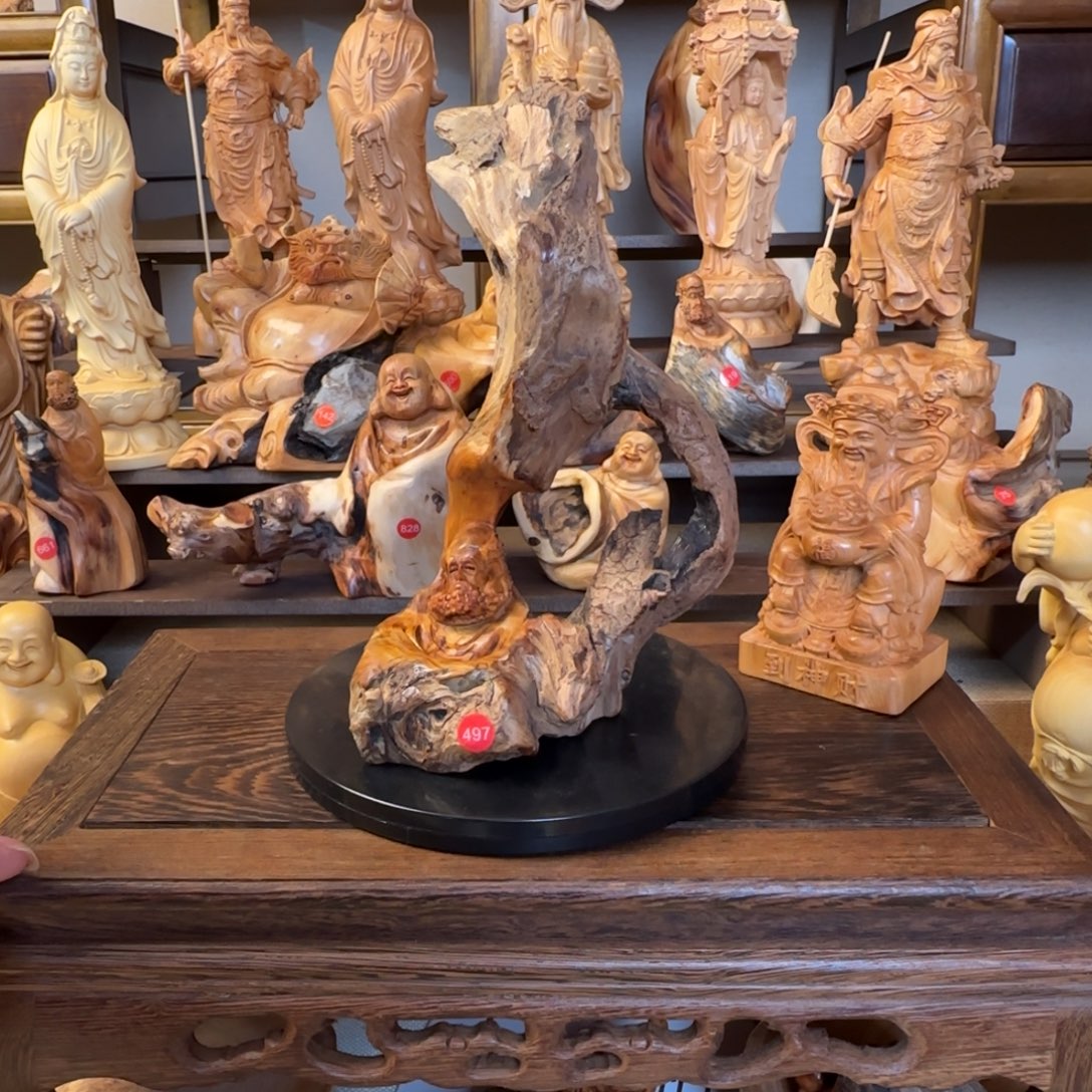 崖柏小木匠艺雕一物一拍