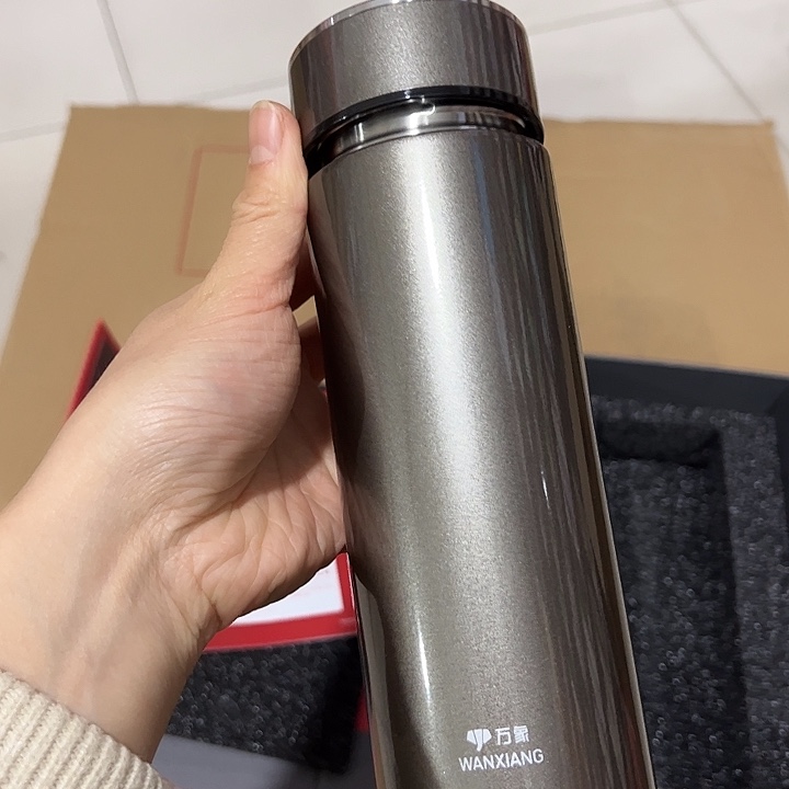 万象时空知了h131灰色保温杯316