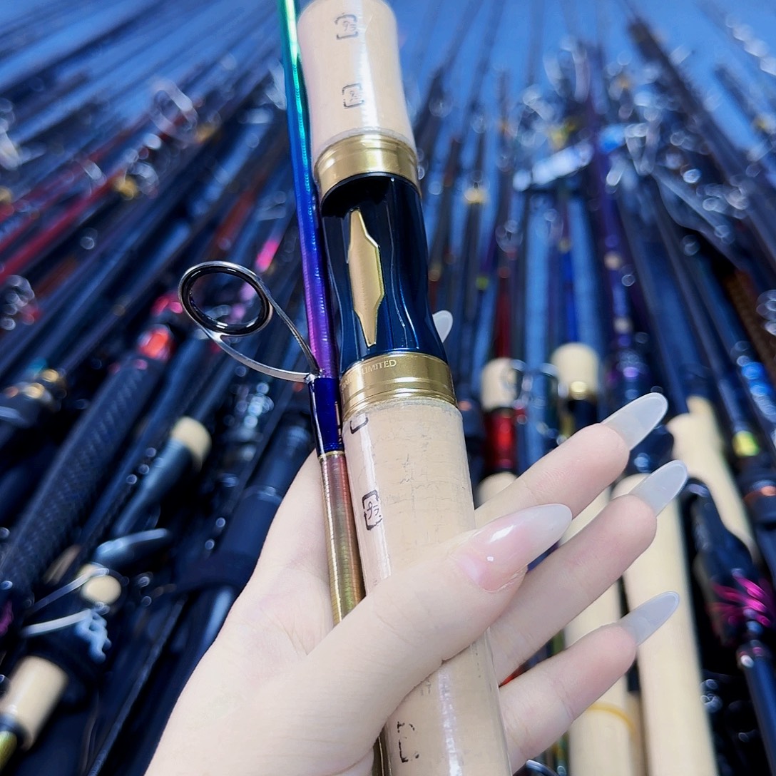 向***人3.8m碳素路亚竿直柄杆链接