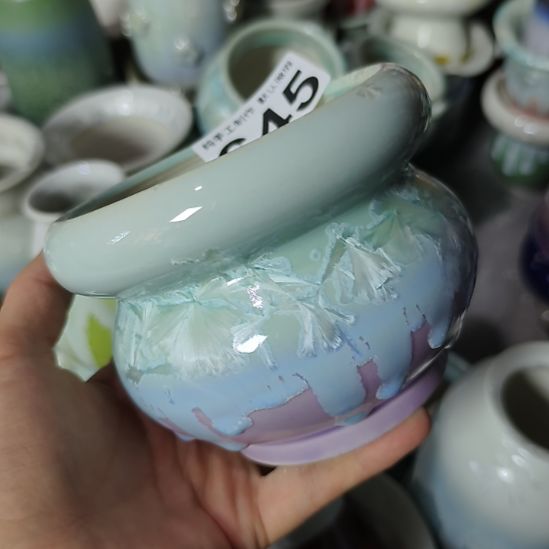 ****丽景德镇手工高温陶瓷：内10外11口高9.5