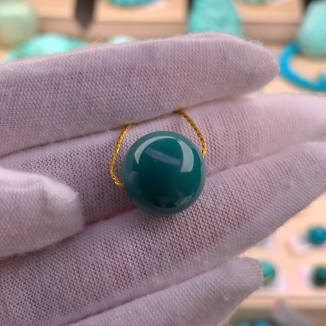 绿松石珠宝奇石未镶嵌14.1