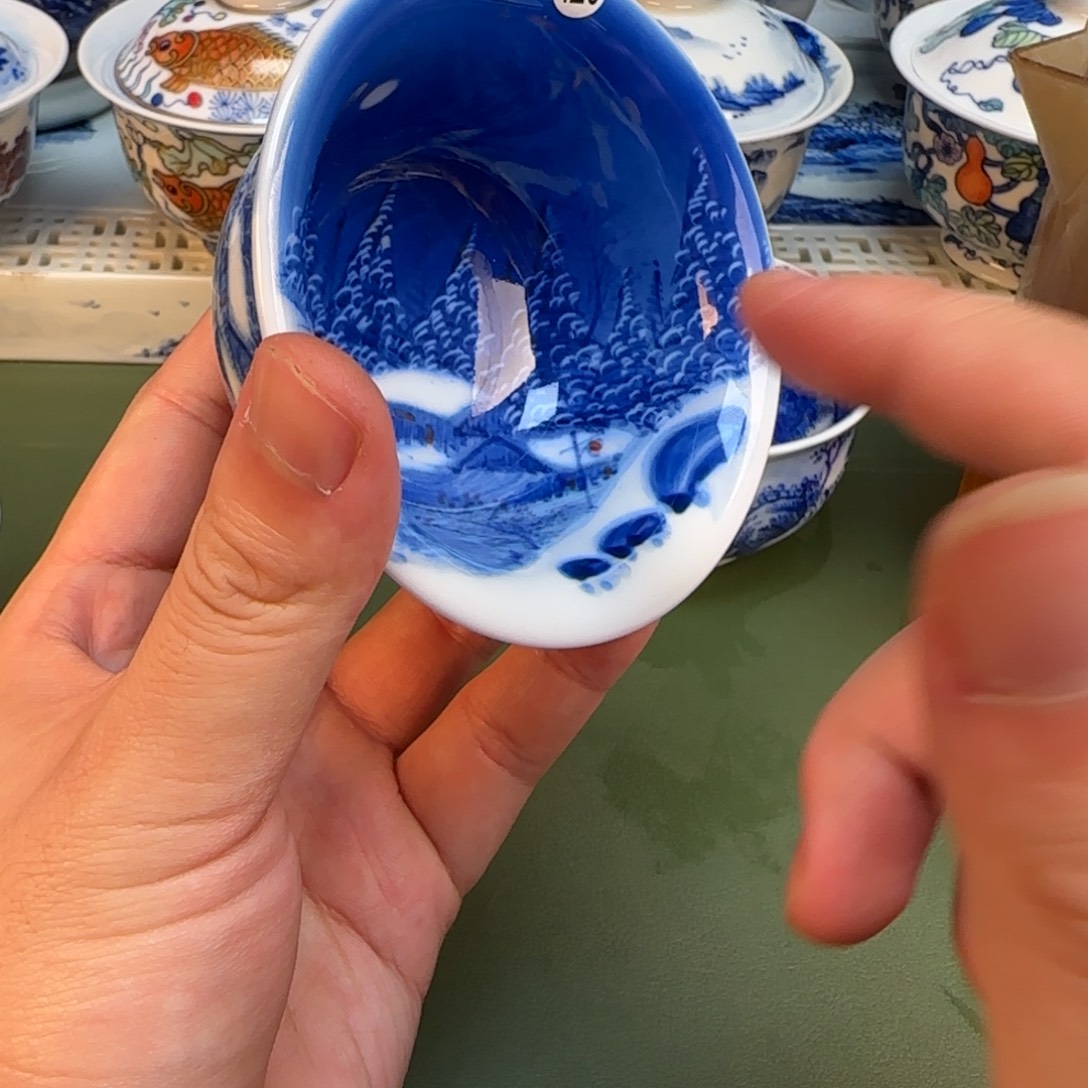 彦祖纯手绘手工茶具120