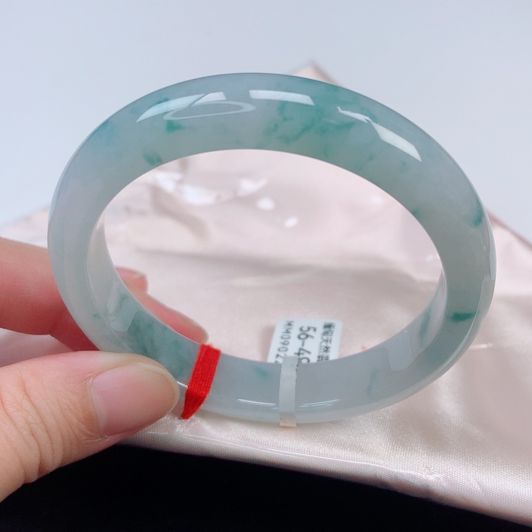 未镶嵌手镯翡翠56正圈