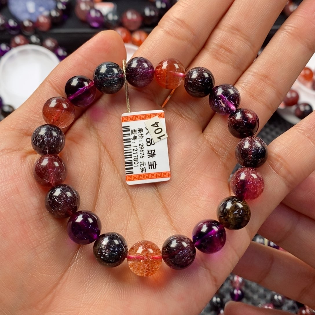 水晶手链黑加仑超七1217801未镶嵌.****.