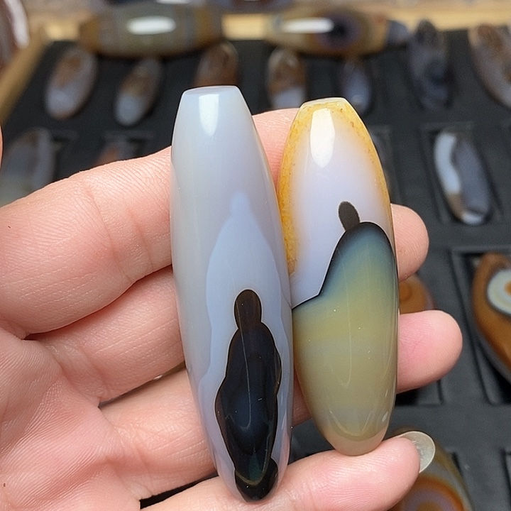 玛瑙/玉髓颈饰合金家**北