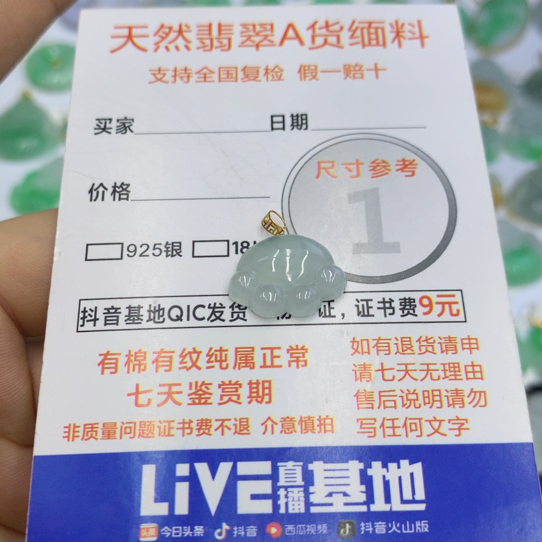 翡翠颈饰未镶嵌翡翠