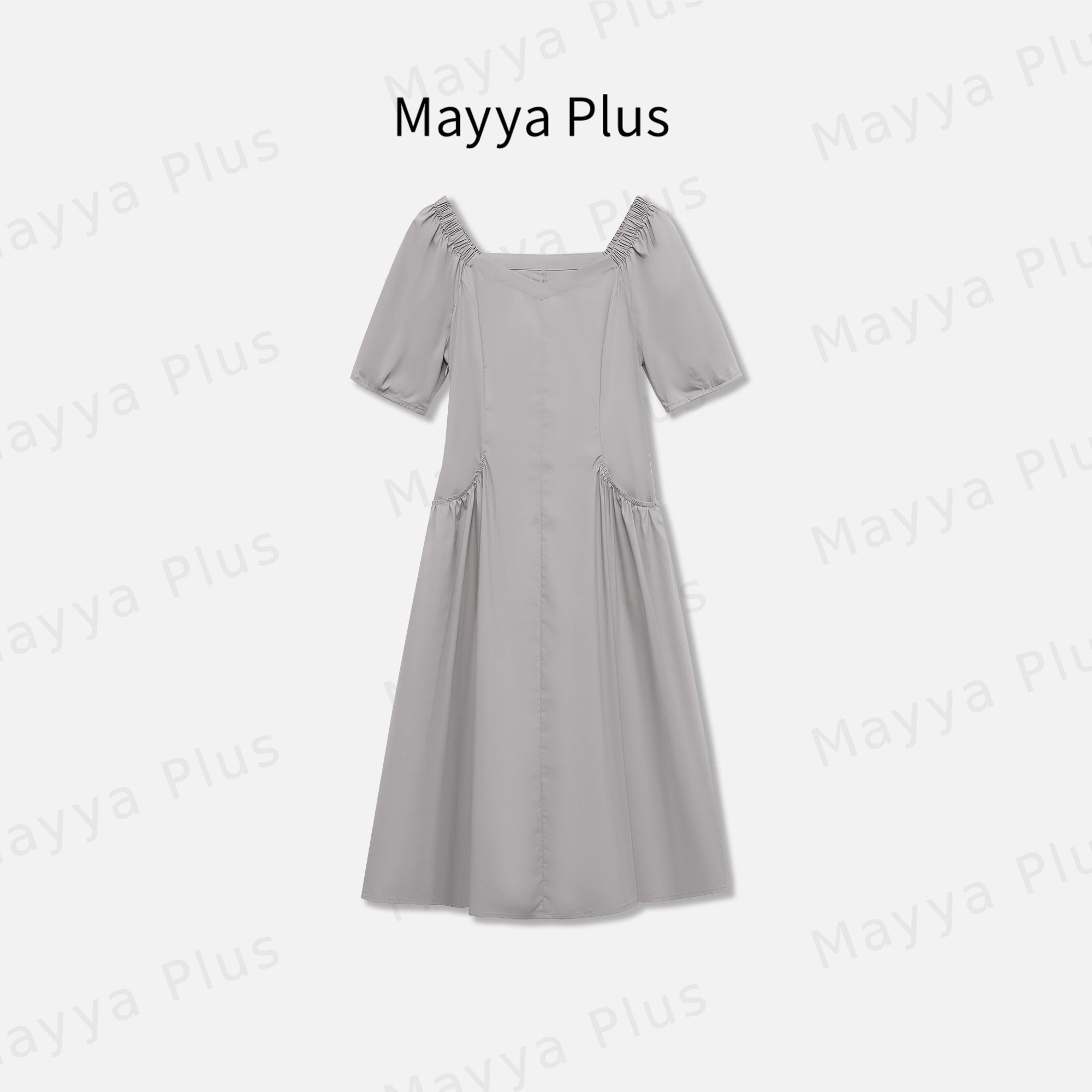 【那年夏天】Mayya Plus麦芽定制轻奢气质显瘦款梭织连衣裙32427709