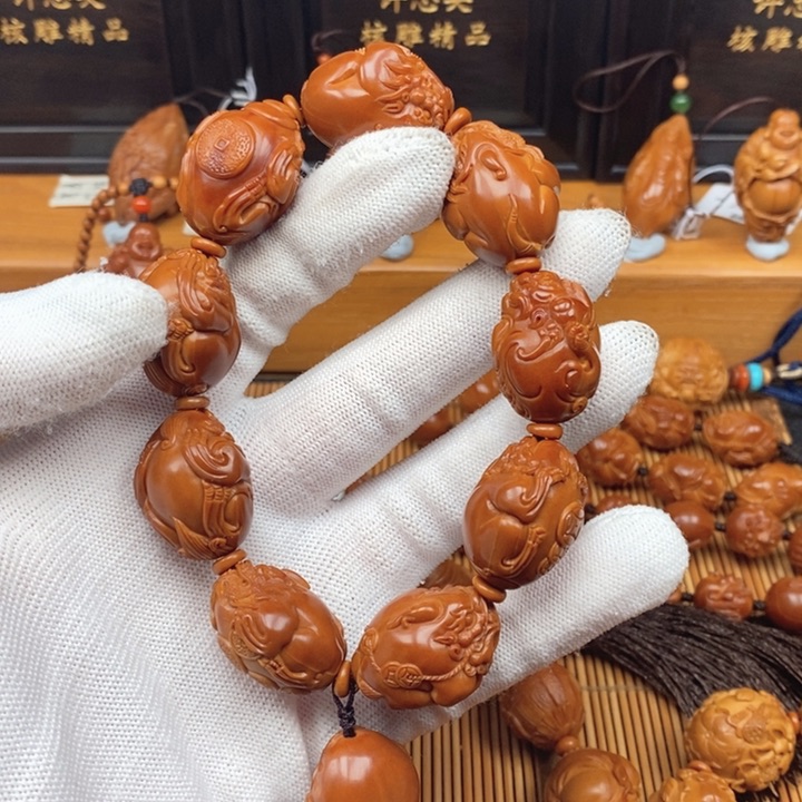 橄榄核手串曹华老师貔貅