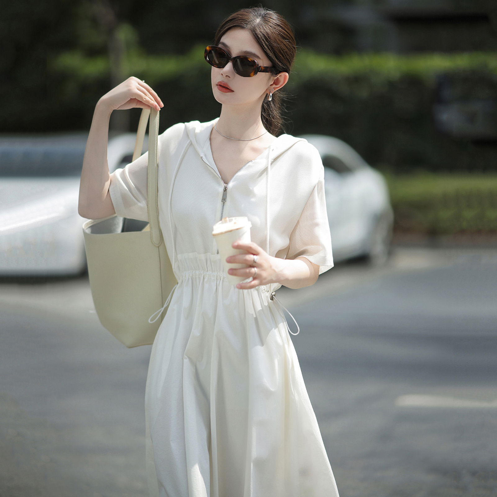 【赵大喜】现货！MAX连衣裙| 高腰显瘦a字裙中长款连衣裙