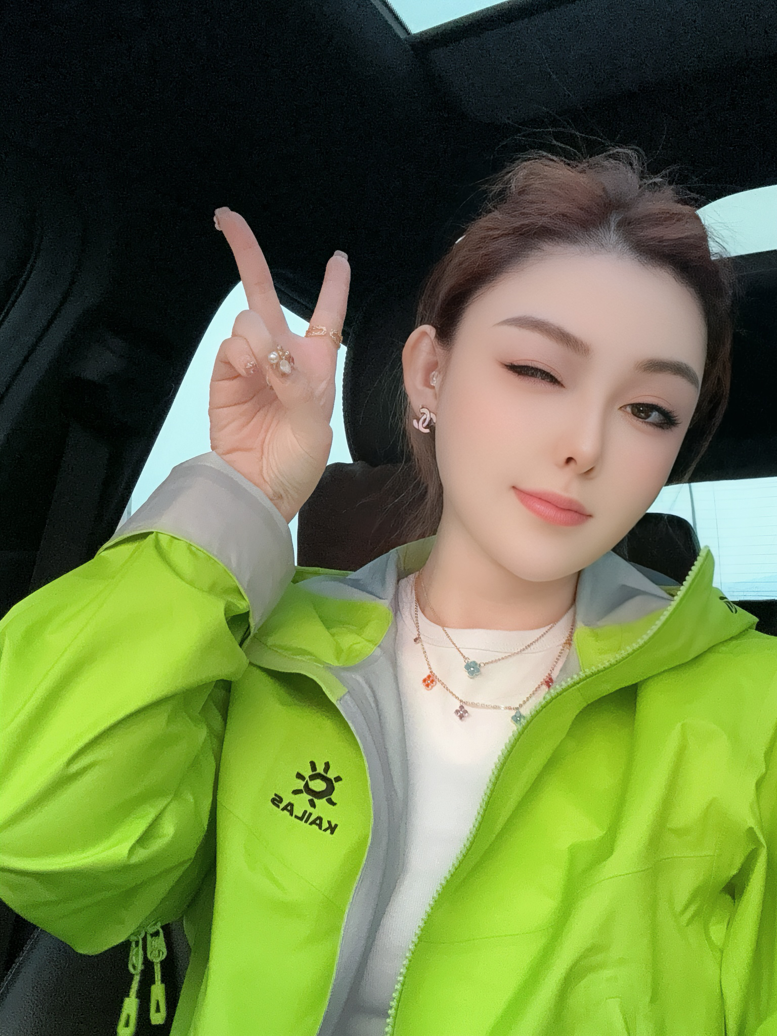 铁合金合成锆石项链 新款个性仿珍珠项链系列款
