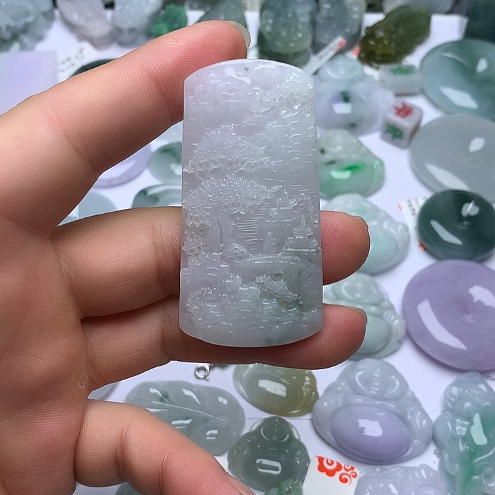 翡翠未镶嵌颈饰天然翡翠