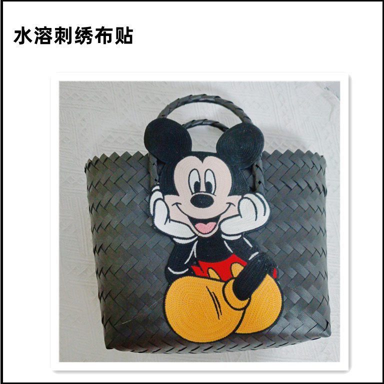 时尚百搭黑色米奇手提包适合学生通勤实用小包