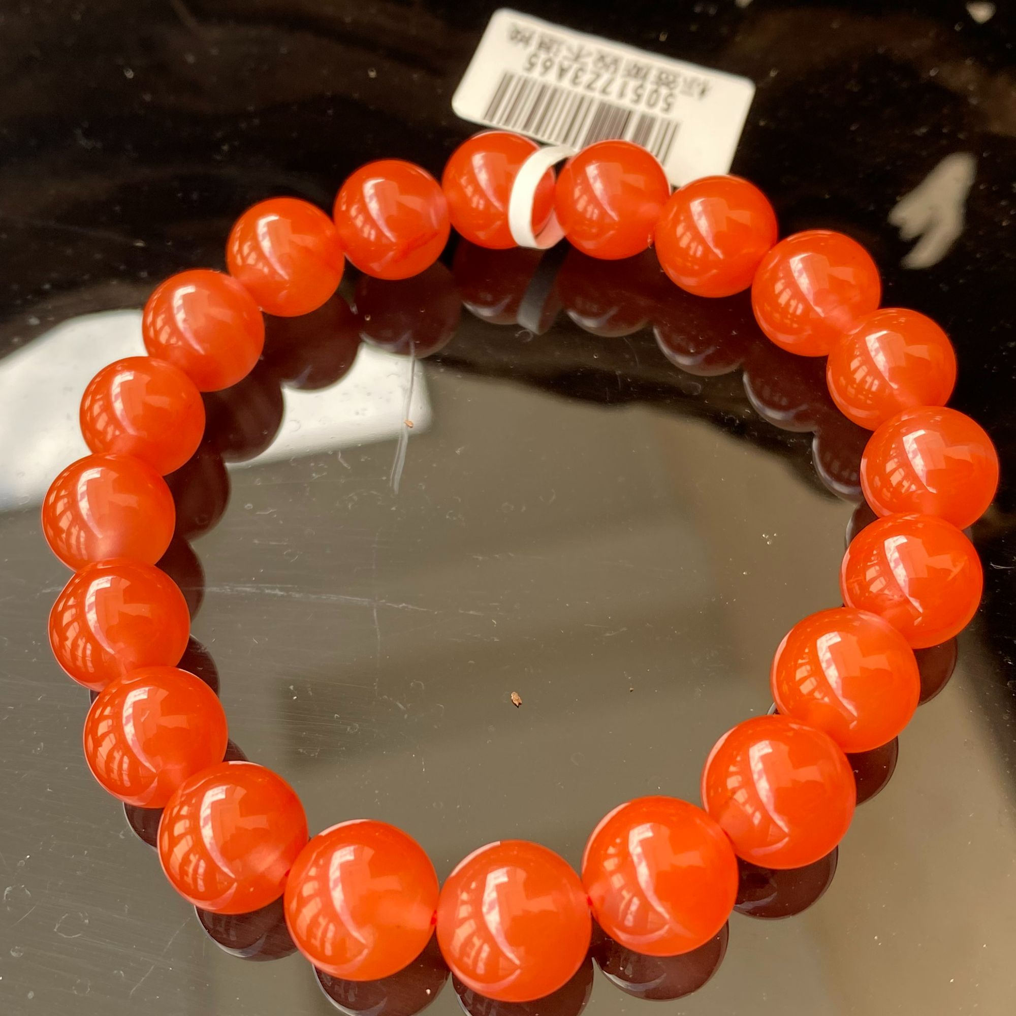 原矿无优化南红 西山杨柳臻品冰红9mm单圈手串时尚精致百搭