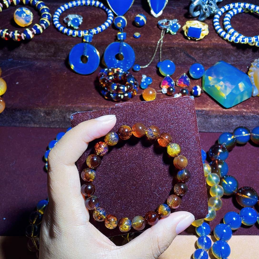 蓝珀裸石未镶嵌红蓝截图