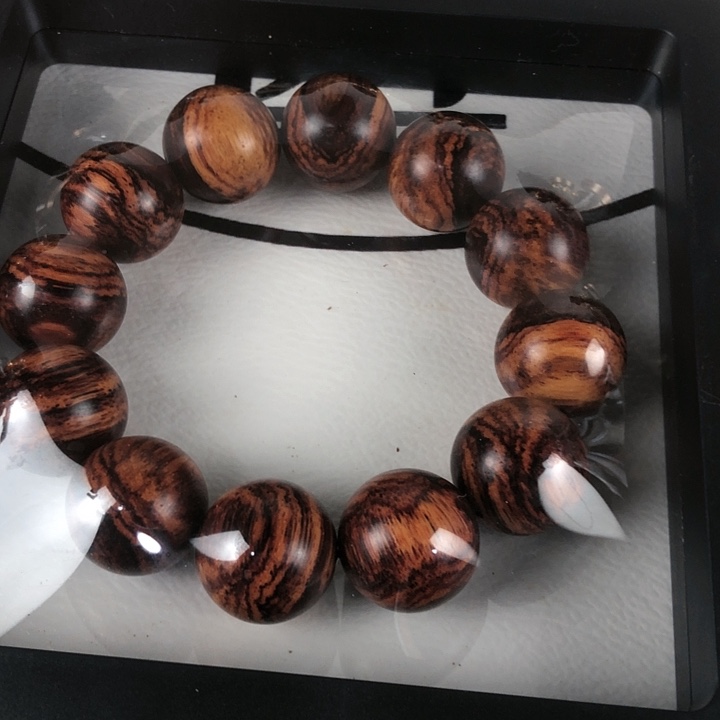 黄花梨/降香黄檀手串/手链圣诞大漏2.0海南黄花梨