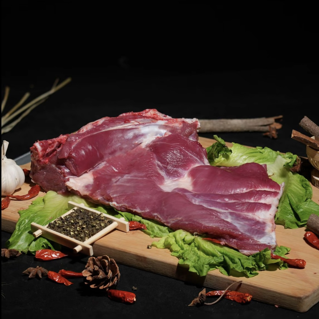 【带骨羊腩】广西巴马放养小耳朵黑山羊红烧/白切