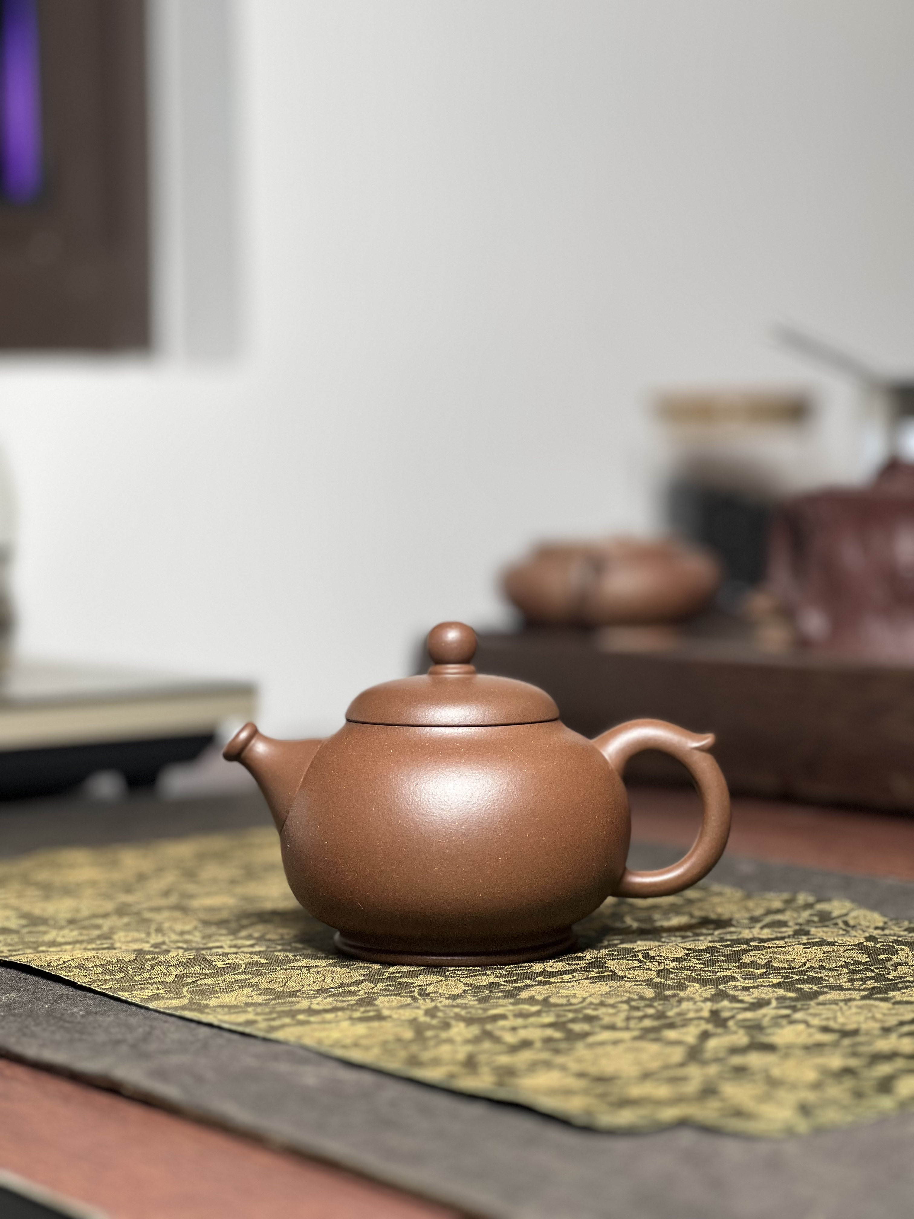 原矿黄龙山底槽清恒圆壶全手工250毫升宜兴泡茶茶壶茶具紫砂壶