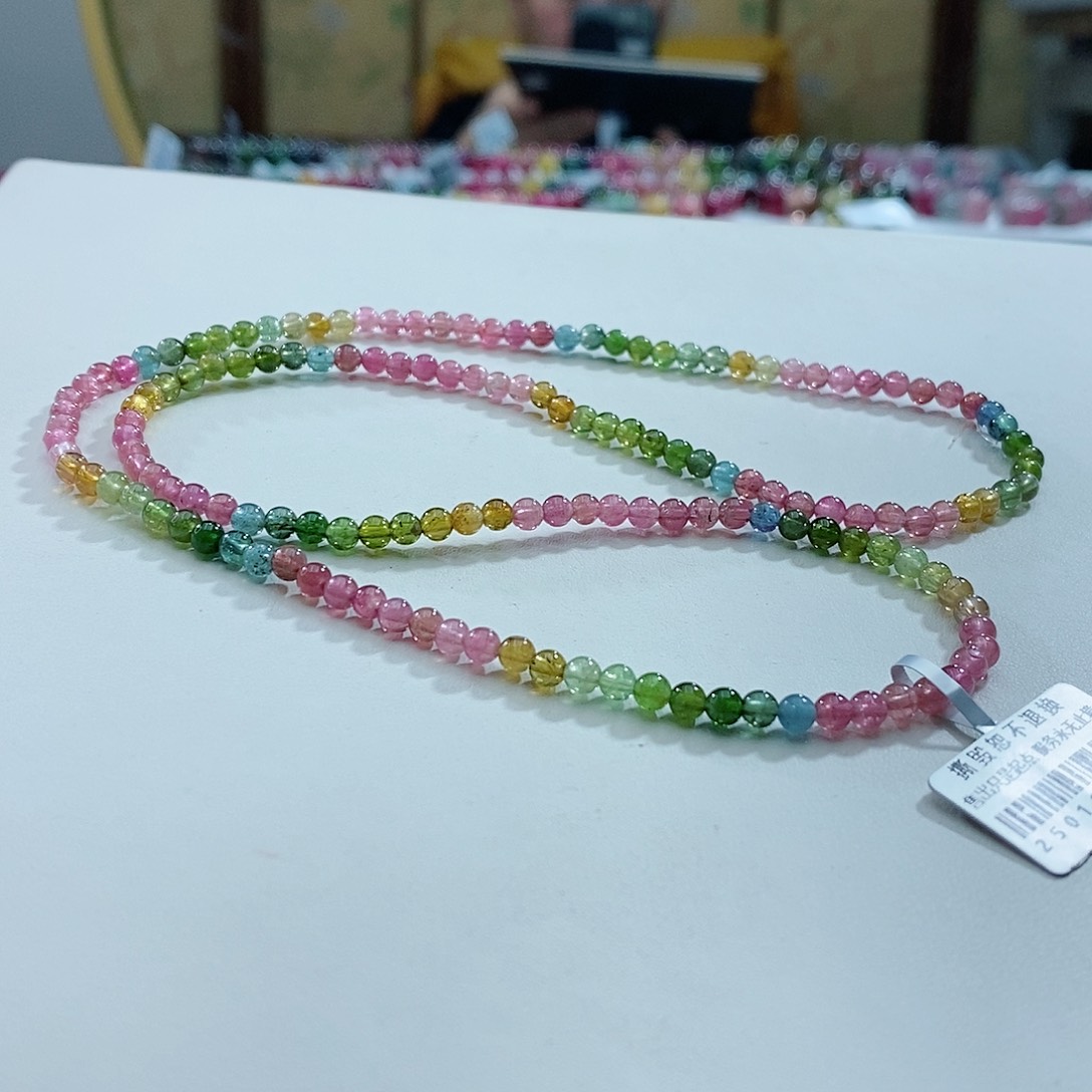 碧玺手链未镶嵌哎*喂碧玺