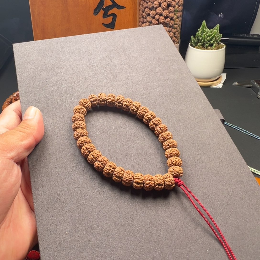 手串金刚菩提藏切凹底梅花手持