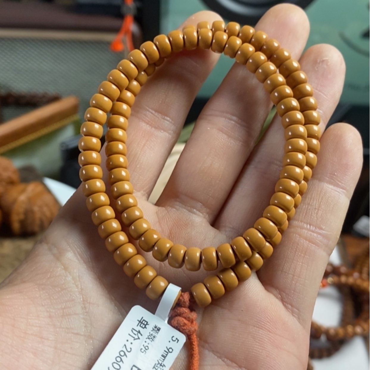 【闪购商品】橄榄核手串福利品，药片5.9.95颗