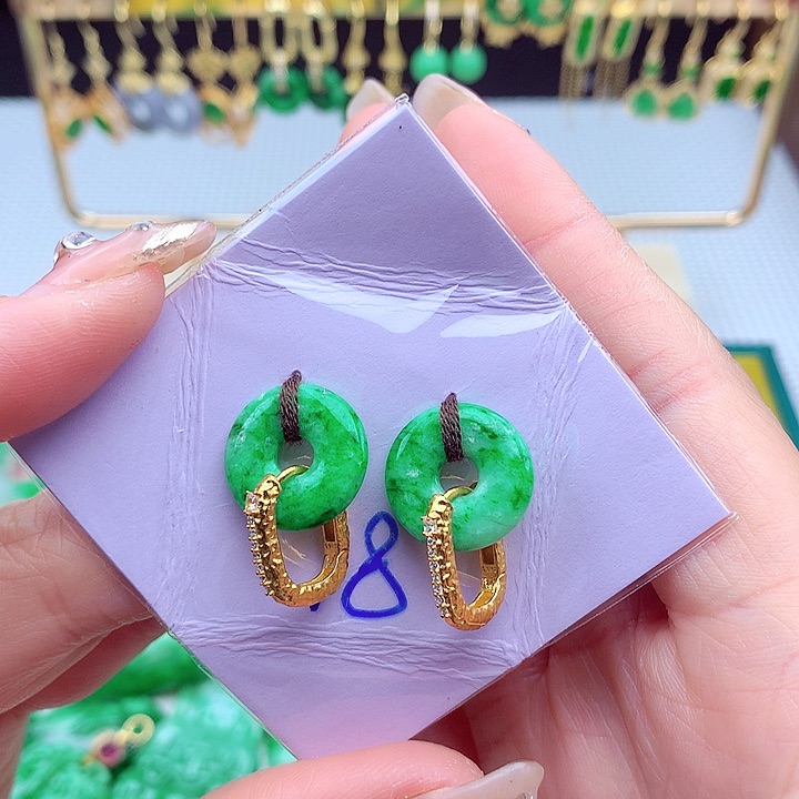 翡翠颈饰银S925镶嵌翡翠