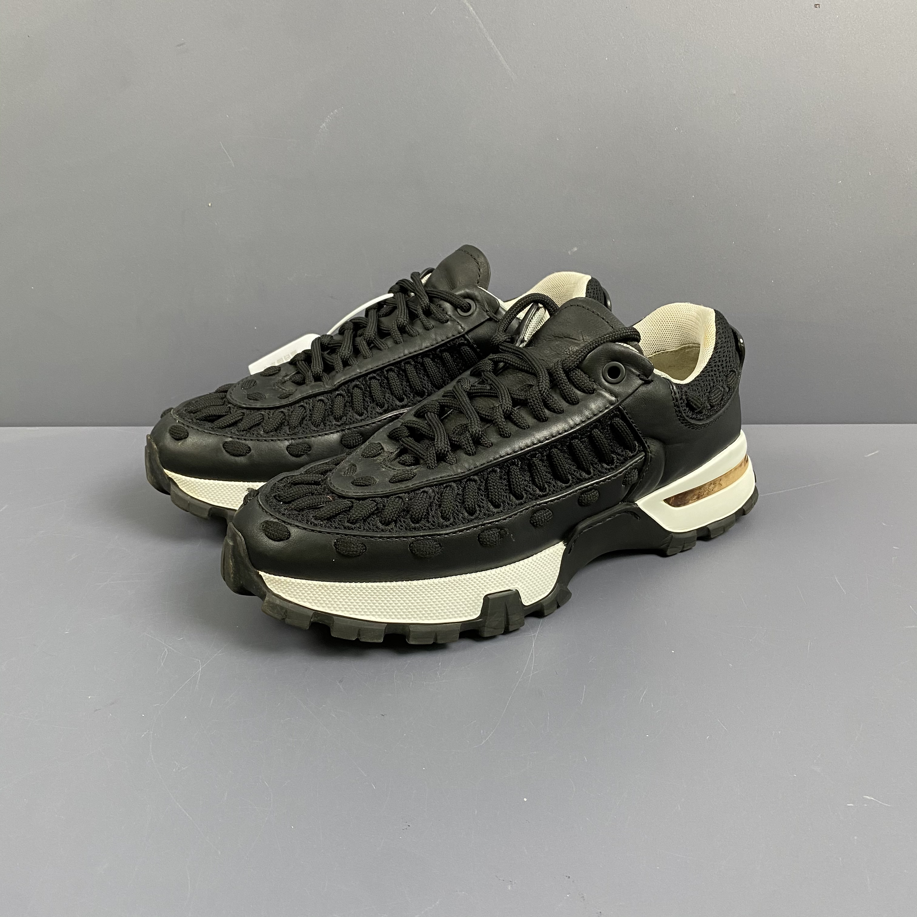 95新 ZEGNA 40.5码 杰尼亚编织运动鞋 休闲鞋 成色很新 255