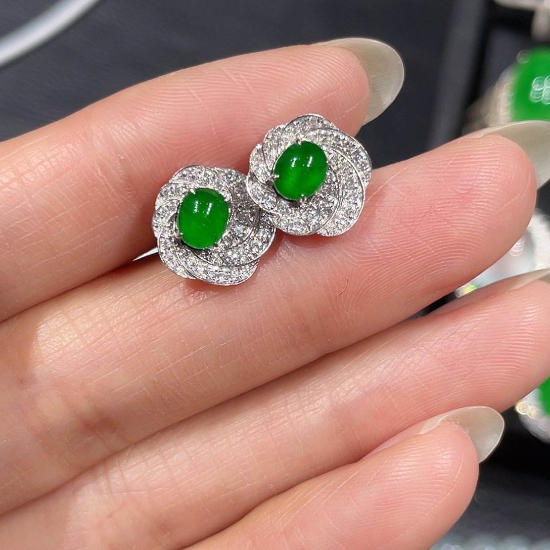 未镶嵌翡翠耳饰耳饰