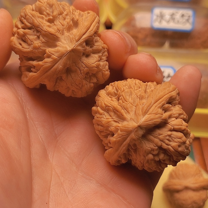 文玩核桃把件边42肚44全品筷子棱核尊