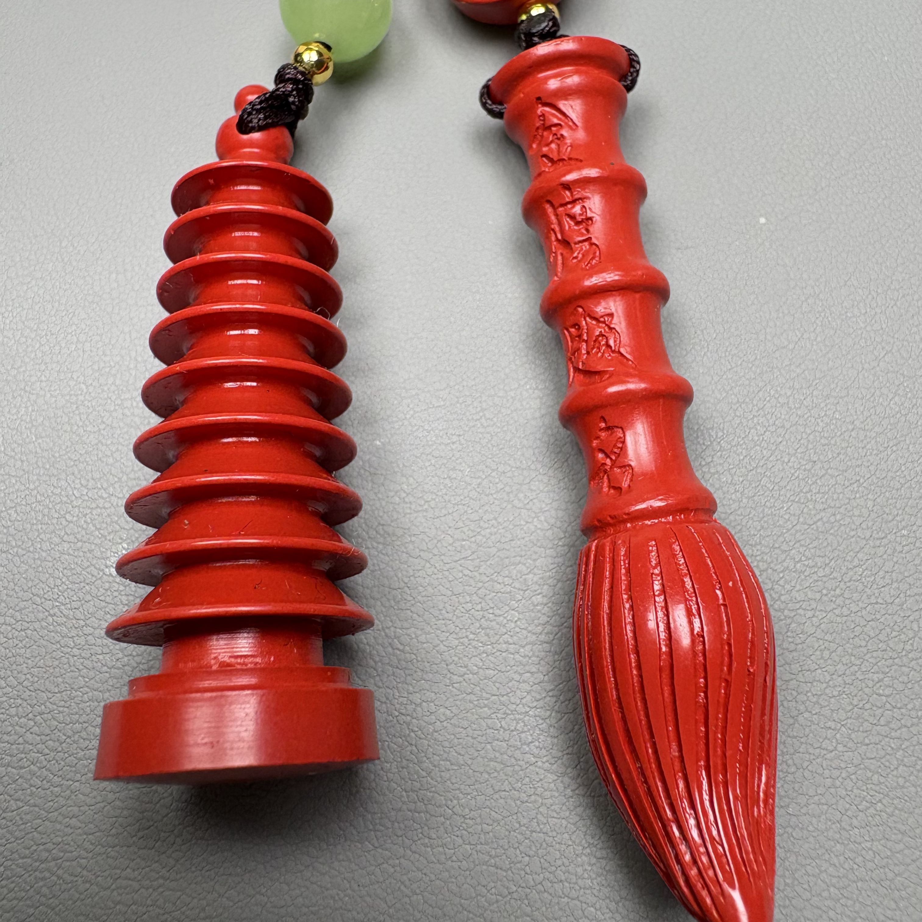 含辰砂工艺品【老张朱砂阁】朱砂水飞砂文昌塔高考必备钥匙扣SJ7