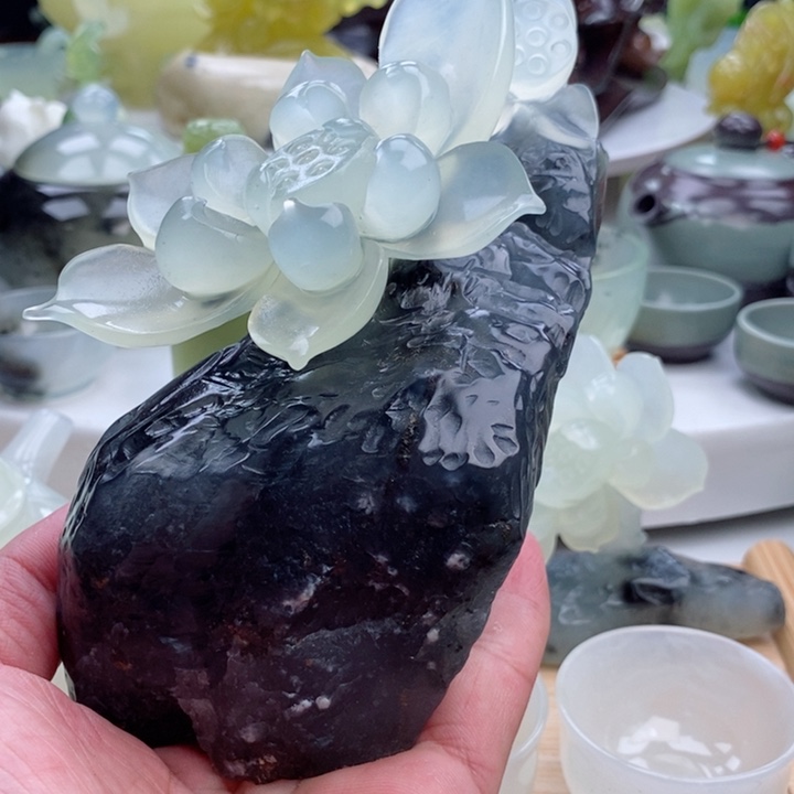 岫玉四大名玉摆件未镶嵌