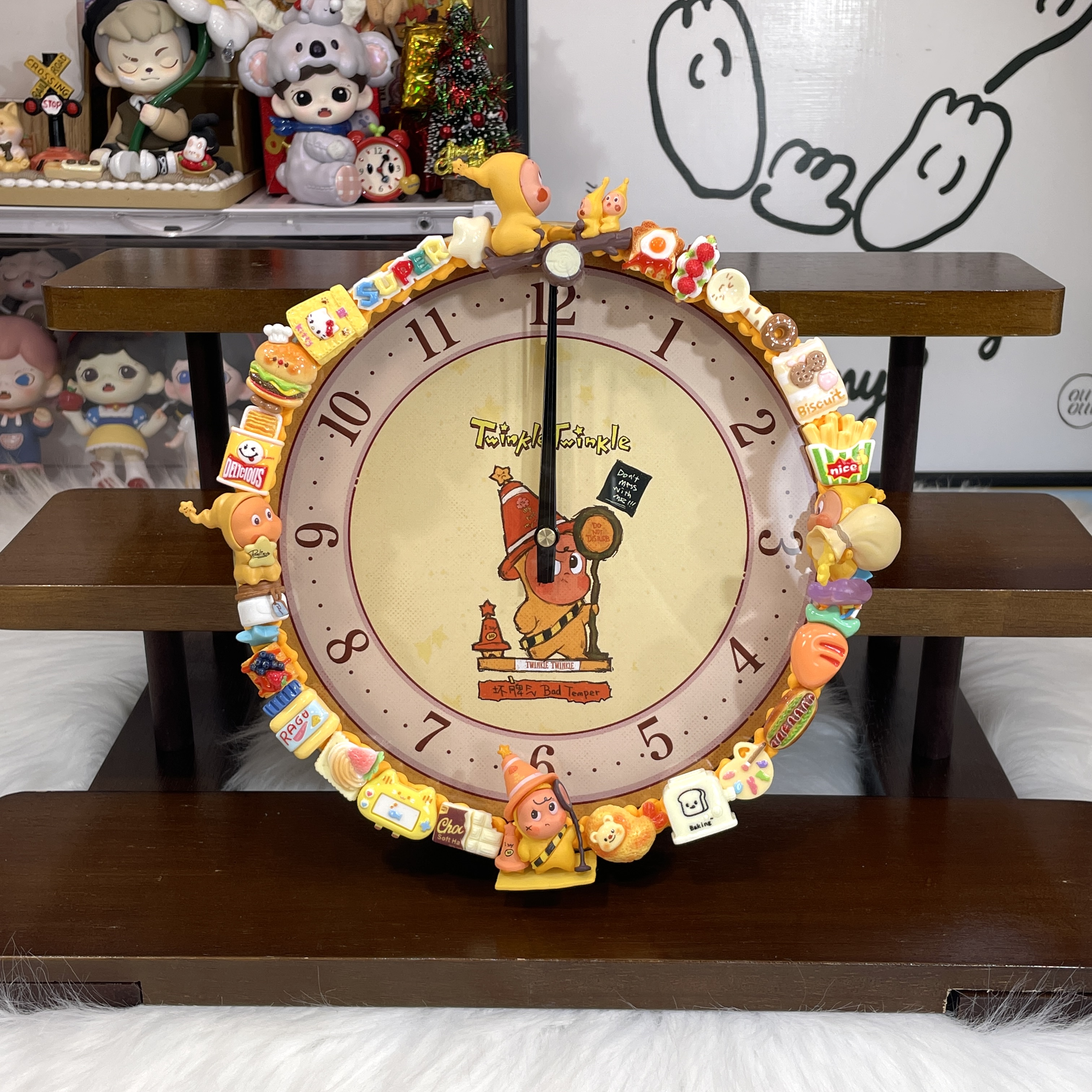 【预售团单】饭团手工DIY奶油胶萌粒时钟