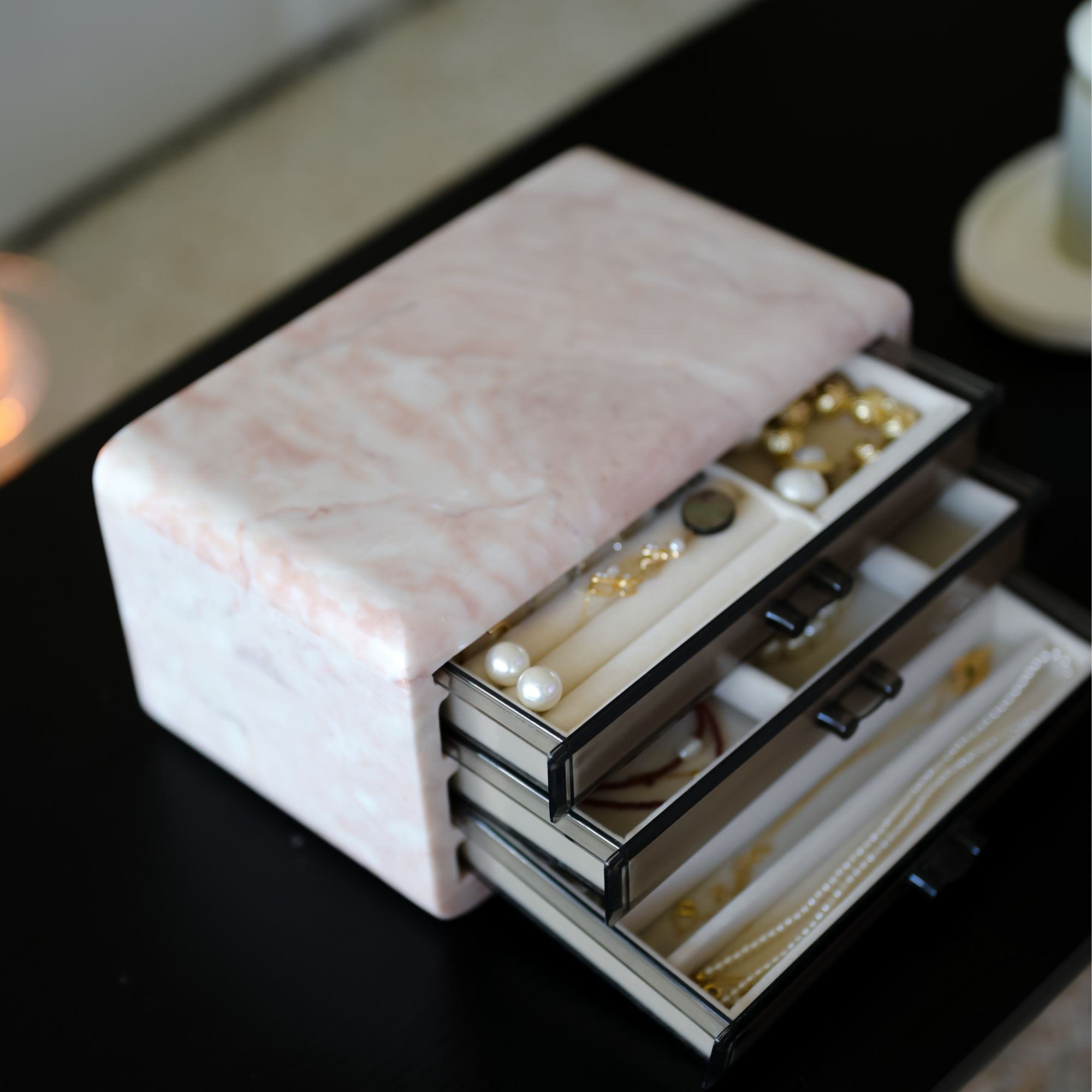 {直播间链接}ukhome大理石首饰盒收纳福利品