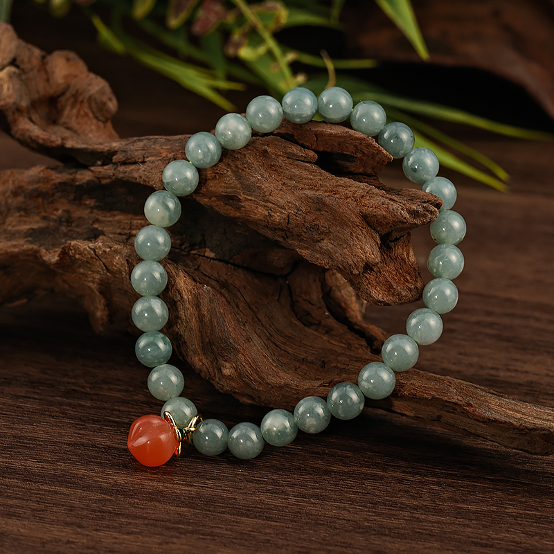 时尚百搭款翡翠盐源桃子女式手链多样性发一-6158