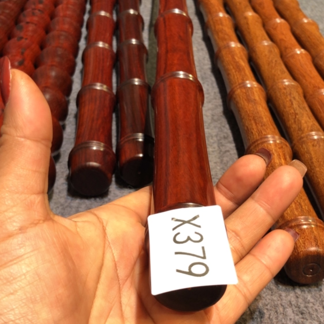 【闪购商品】木云*紫檀木竹节棍一根379