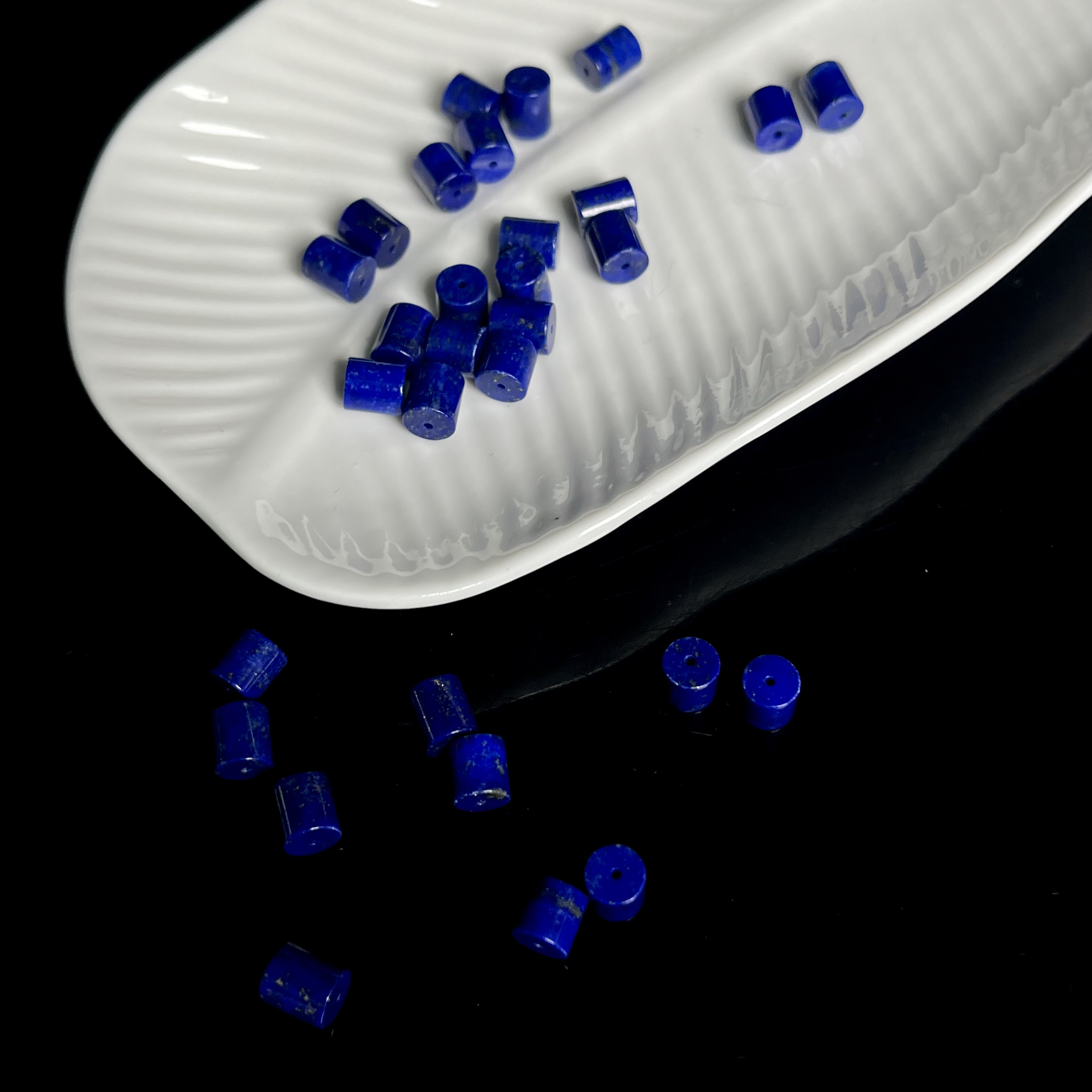 青金石桶珠6mm+diy手串DZ370多样性发其一