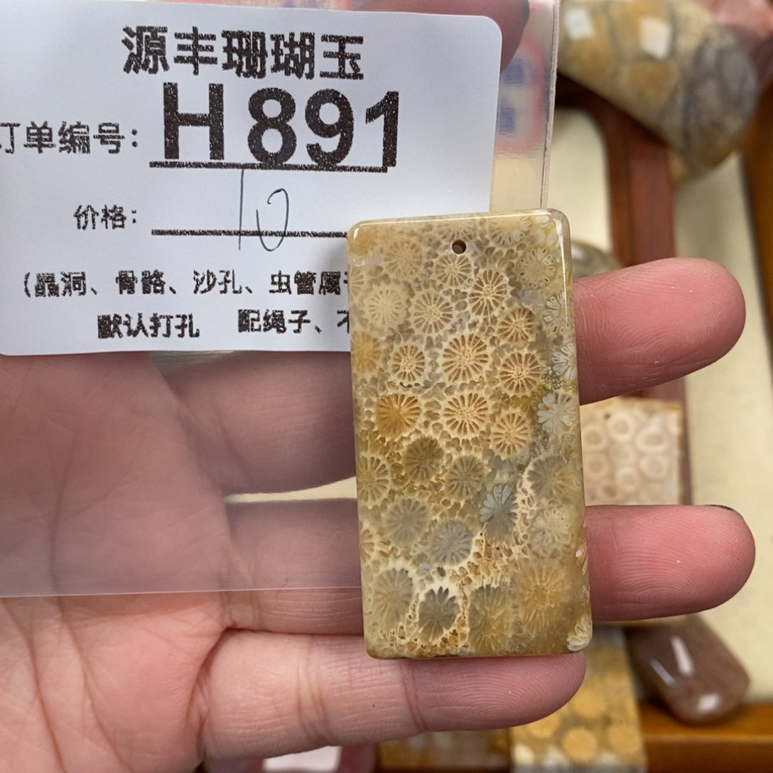硅化玉颈饰未镶嵌深**去