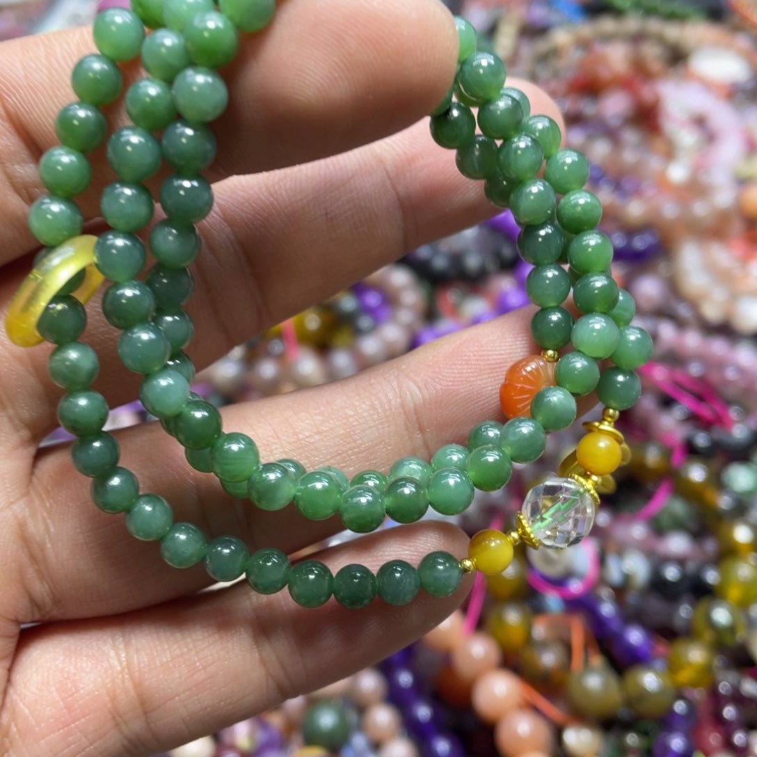 紫晶颈饰银S800镀金镶嵌