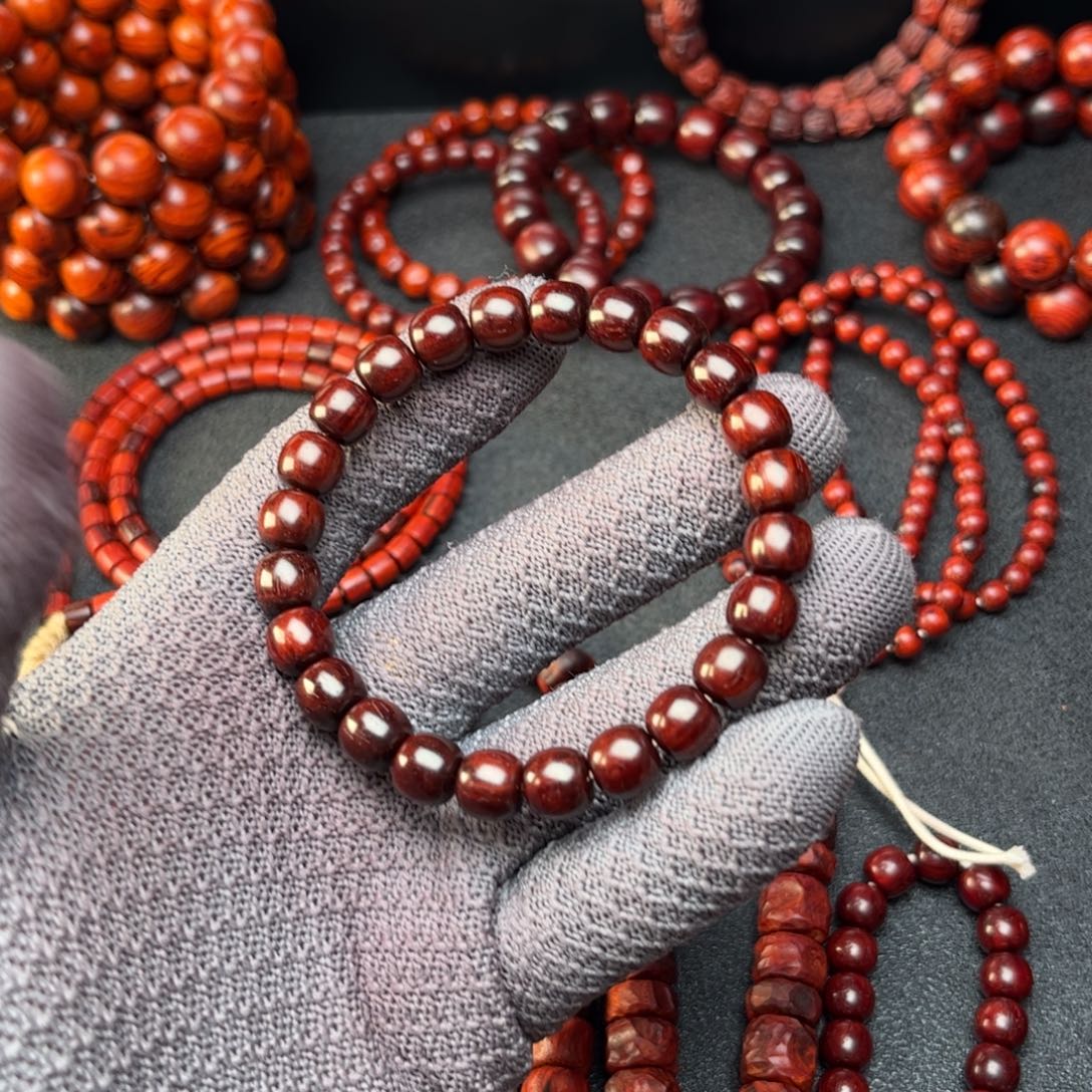 无***级檀香紫檀（小叶紫檀）手串/手链8.5×9