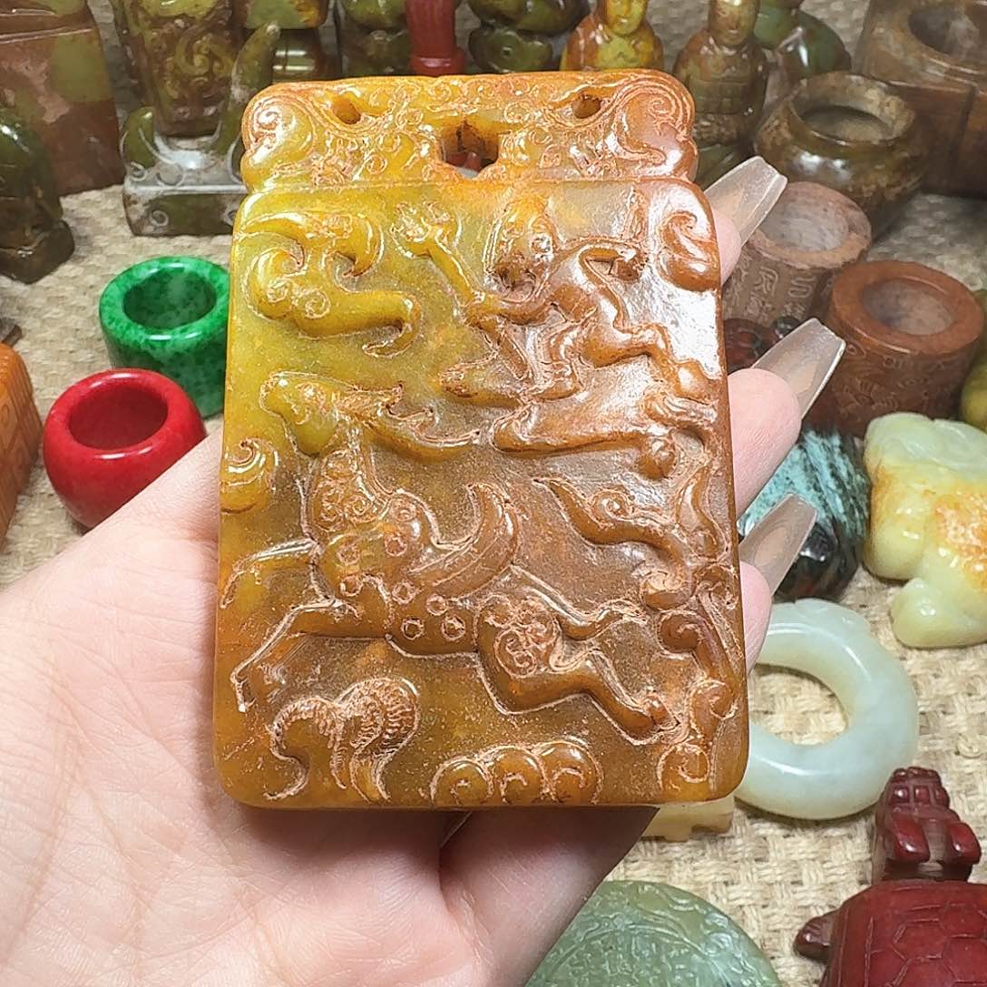 白玉菩提吊坠挂件