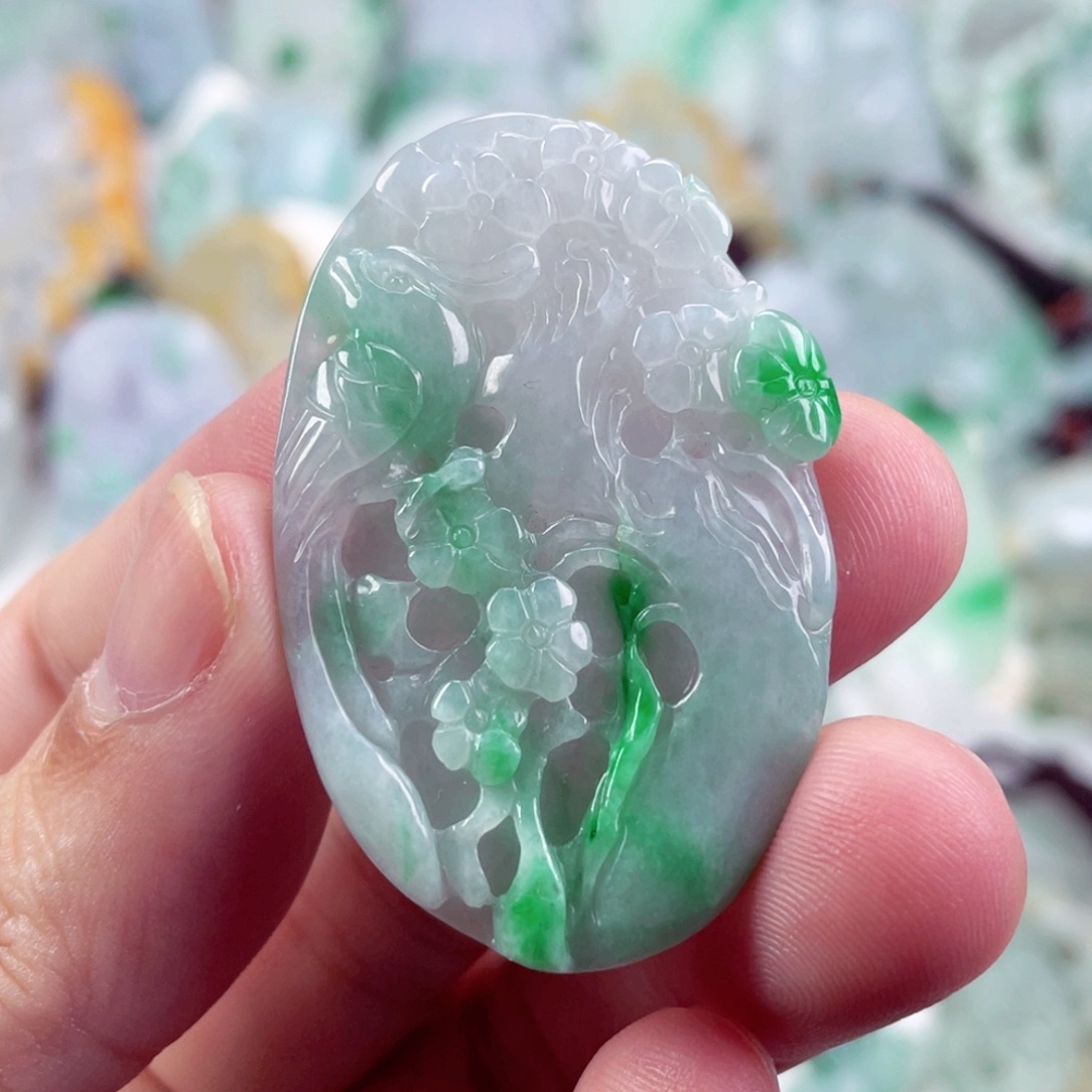 翡翠未镶嵌吊坠(不含链)