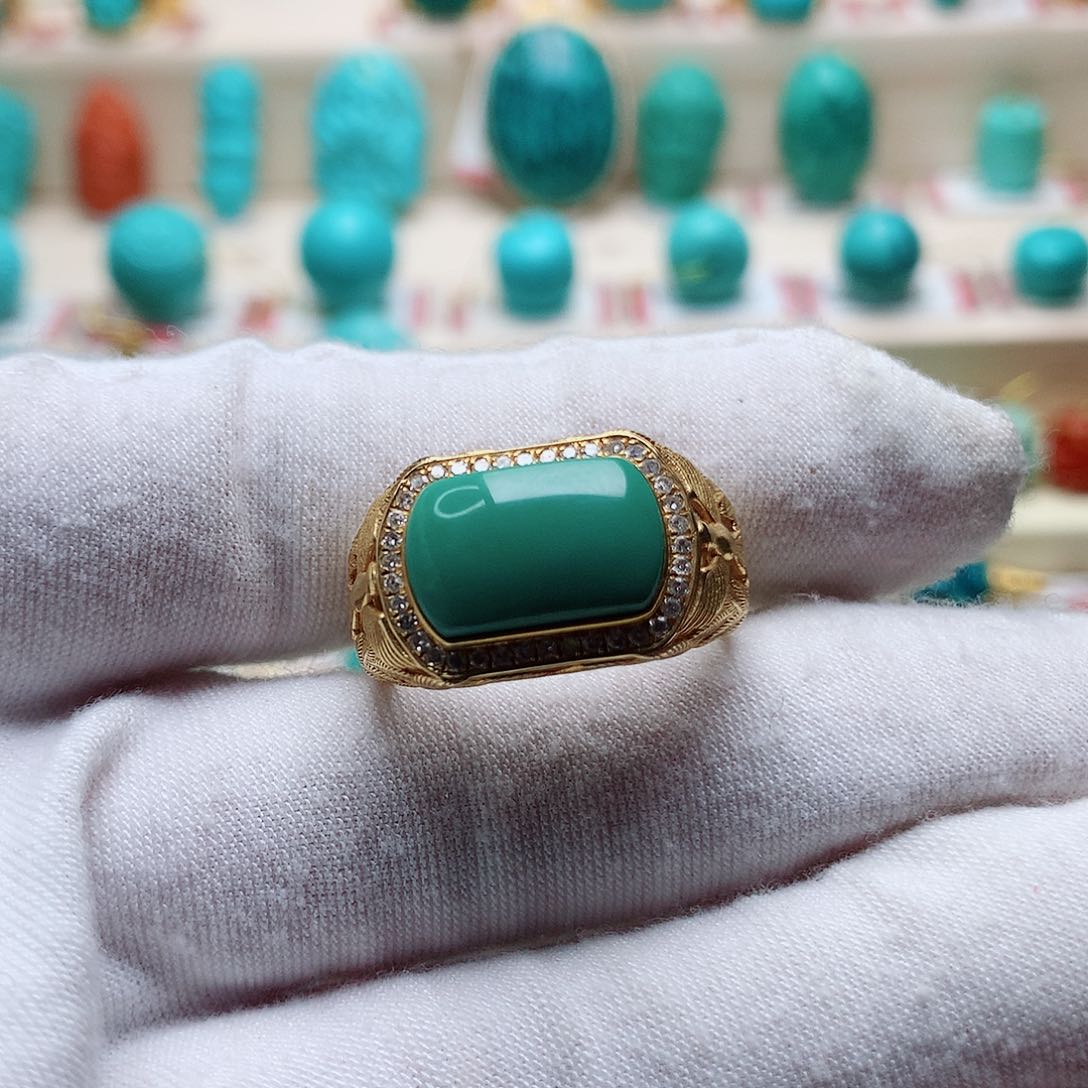 绿松石珠宝奇石未镶嵌