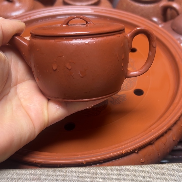 紫砂茶壶宜兴原矿朱泥
