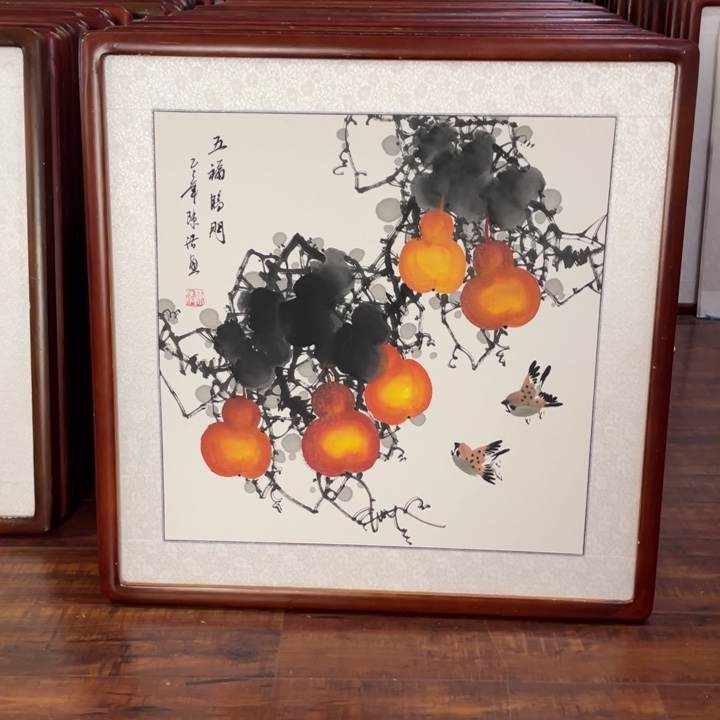 国画带框尺寸63*63厘米