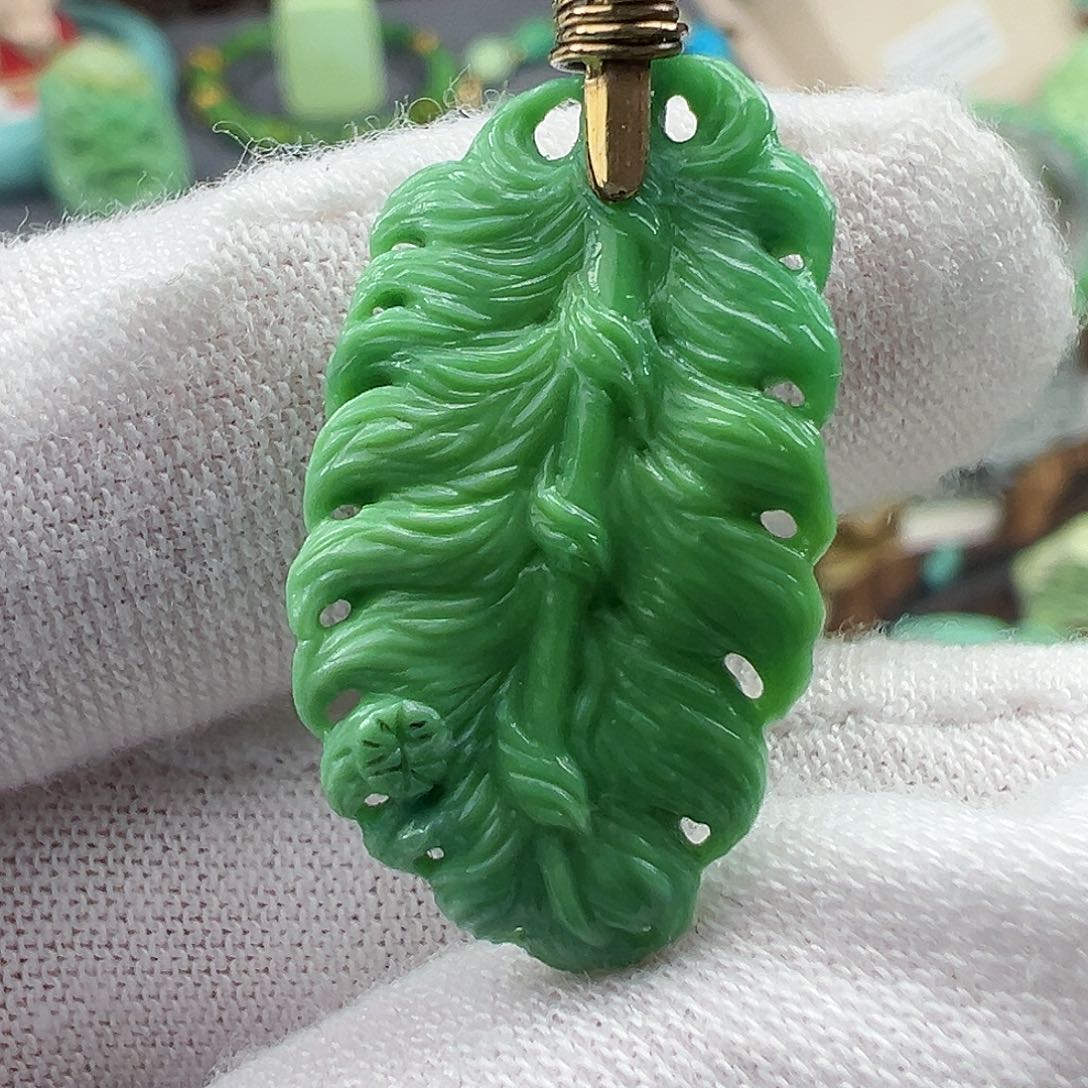 绿松石菜籽黄绿松石Z未镶嵌