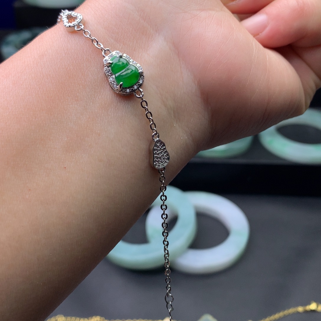 翡翠手链未镶嵌多样性