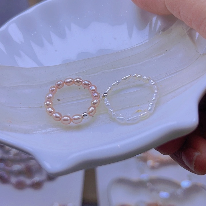 淡水珍珠手绳合金